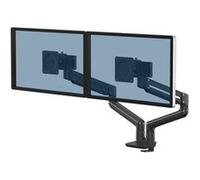 Fellowes Tallo - Kit de montage (plaque VESA à libération rapide, pince-étau, base de passe-câble, montage sur perche) - pour 2 écrans LCD - top mount - noir - Taille d'écran : jusqu'à 40 pouces - mon