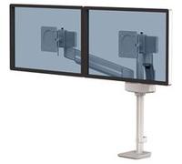 Fellowes Tallo - Kit de montage (plaque VESA à libération rapide, pince-étau, base de passe-câble, montage sur perche) - pour 2 écrans LCD - modular - argent - Taille d'écran : jusqu'à 32 pouces - mon