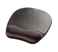 Fellowes Tapis de Souris Everyday avec Support de Poignet - Tapis de Souris Ergonomique pour Ordinateur Portable, Repose-Poignet Ergonomique - Noir