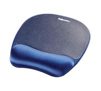 Fellowes Tapis de Souris Everyday avec Support de Poignet - Tapis de Souris Ergonomique pour Ordinateur Portable, Repose-Poignet Ergonomique - Bleu