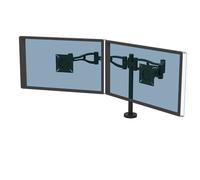 Fellowes Bras porte-écran Vista Double articulé, pince pour bureau, noir – Professional Series