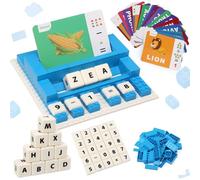 Felly 3 in 1 Jouet Enfant 2 3 4 5 Ans, Jeux Educatif d'Orthographe Française, Montessori Apprenez à Lire Les Lettres et L'arithmétique, Jeu de Societe Bebe Fille Garcon, Cadeau de Noël d'anniversaire