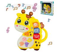 Felly Jouet Musical Enfant 6-12 Mois avec Musique et lumières, Jeux Musical numérique éducatif Girafe, Jouet d'activité Bébé Cadeaux Jouets Précoces 1 2 3 4 Ans