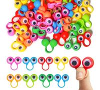 Felly Lot de 100 marionnettes à doigts pour tout-petits, jouets éducatifs amusants pour enfants, jeux de rôle, récompenses de créativité en agues de fête pour 2, 3, 4, 5, 6 garçons et filles