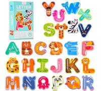 Felly Tableau magnetique Enfant - Jouet éducatif pour Enfants de 3, 4, 5 Ans, réfrigérateur ABC Alphabet Flash Cartes en karton, Jeux Montessori 3 4 5 6 Ans