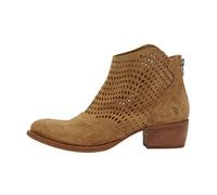 Felmini - Chaussures Femme - Tomber en amour avec DRESA C703 - Bottines à fermeture éclair - Cuir Véritable - Beige - 40 EU Size