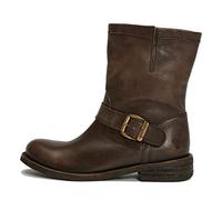 Felmini - Chaussures Femme - Tomber en Amour avec GREDO 7176 - Bottes Cowboy & Biker - Cuir Véritable - Marron - 38