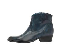 Felmini - Chaussures Femme - Tomber en amour avec WEST B504 - Bottines Cowboy - Cuir Véritable - Bleu - 38 EU Size