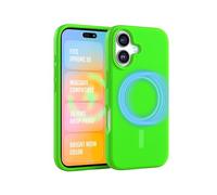 FELONY CASE - Coque de téléphone élégante Vert Fluo pour iPhone 16, Compatible avec MagSafe - Coques de Protection Antichoc à 360° conçues pour Apple iPhone 16