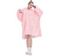 FELOVE Sweat à Capuche Surdimensionné,Hoodie Couverture Couverture a Capuche Hive，Plaid à Manche Polaire Pull Femme Homme Adulte Chaud,avec Poches Portables aux Adultes,Hommes,Femmes,Adolescents