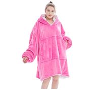 FELOVE Sweat à Capuche Surdimensionné,Hoodie Couverture Couverture a Capuche Hive，Plaid à Manche Polaire Pull Femme Homme Adulte Chaud,avec Poches Portables aux Adultes,Hommes,Femmes,Adolescents