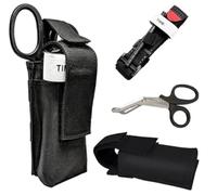 Feloyal Garrot Tourniquet et Sac Tactiques et Accessoires de Ciseaux Médicaux EMT Kit d'urgence Pour la Chasse et la Randonnée, Pour Les Urgences Graves en Plein Air et la Randonnée