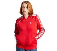 Felpa Adidas Femme Rouge Acétate Adicolor Avec Zip Côté Courte Manches Longues