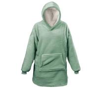 Felpa Con Cappuccio, 70x50x87cm, Design Natalizio, Verde Menta, Natale, Pile, Soffice, Caldo, Inverno, Regalo Multicolore