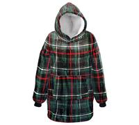 FELPA CON CAPPUCCIO VERDE TAGLIA UNICA A FANTASIA NATALIZIA