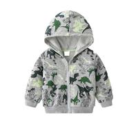 Felpa con stampa lettera per bambini e bambine, maniche lunghe, girocollo, cotone morbido, pullover ampio e comodo, ideale per gioco e tempo libero, taglie da 18 mesi a 4 anni (Grey, 3-4 Years)