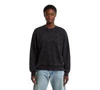 FELPA Donna G-STAR D27173-D969 WASHED A LINE SCRIPT H590 BLACK SMOKEY