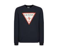Felpa uomo Guess logo triangolo Audley cn fleece smart blue ES24GU21 M2YQ37K6ZS1 M