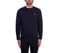 FELPA Uomo LYLE & SCOTT 1874 ML1131V BRUSHED NECK CREW Z27 DARK NAVY BRUSHED