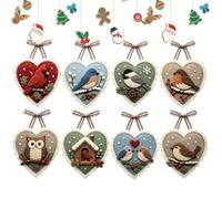 Felt Animal Kit Bird Embroidered Pre-Cut, Small Heart Funny Home Decor