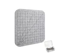 Felt Blocking Mat With T Pins - 13.4 X 13.4 Inch High Density Grid Blocking