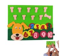 Felt Board for | Finger Numbers Counting Toy | Preschool Math Manipulatives for Early Education, Addition Subtraction Kindergarten Travel Game