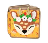 Felt Busy Toy - Book Kids Busy Game, Early Education Sensory Activity Development Board for Cradle Travel Living Room Bedroom Quiet Playing Enhances Cognitive Skills Fine Motor Coordination Learning