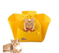 Felt Cat Bed Nest Donut | Tunnel de Chat de Beignet | Aire de Jeux Interactive pour Chaton, Jouets d'enrichissement détachable, Refuge pour Chiots et Chatons