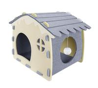 Felt Cat Cave - Foldable Washable Detachable Pet Tent Bed, Cat Hideouts House for Indoor Outdoor Use, Warm and Comfortable Pet House, Easy Assembly and Storage, 13.86 inch