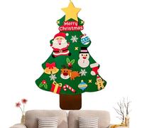 Felt Christmas Decorations Kids Christmas Tree Set Detachable Christmas Toys Craft Kits Holiday Craft Activities Felt Christmas Crafts for Kids Interactive Christmas Decor Christmas Stocking
