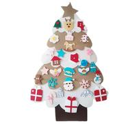 Felt Christmas Tree for Toddlers 41x28 inch Montessori Toddler Christmas Tree with Detachable Ornaments DIY Wall Xmas for Kids Home Door Window Decor