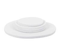 Felt Dish Drying Mat & Plate Separators | 48 Pcs Scratch Defensive Storage Pads for Fine China/Porcelain/Glassware | Reusable Cabinet Liners & Moving Security (White)