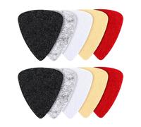 Felt Guitar Picks Set - String Instrument Accessory for Ukulele Guitar Mandolin | Soft Material with Smooth Edges, Lightweight Playing Picks Set for Beginners Music Lovers Hobbyists Concerts Music