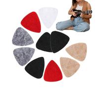 Felt Guitar Picks - Soft String Instrument Accessory Set, Premium Wool Felt Ukulele Plectrums, Music Equipment Category, High-Density Firm Grip, Warm Mellow Tone for Acoustic Performance