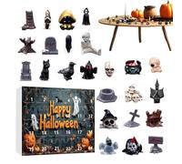 Felt Halloween Countdown Calendar - Wall | Large Fabric Hanging Map With Movable Ghost Marker, Numbered Pockets For Candy, Stitching; Great For Classrooms, And Home Wall Decor