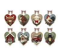 Felt Ornament Kit Bird Embroidered Pre-Cut, Small Heart Funny Home Decor