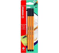 Felt-Tip Pen Fine Point 88 ¿ Blister X 3 Felt-Tip Pens ¿ Black