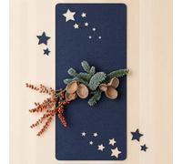 Feltd. Chemin de table avec étoiles amovibles en feutre R-pet, plusieurs couleurs, 3 tailles, fabriqué en Cologne (denim, 20 x 80 cm)