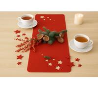Feltd. R-pet Chemin de table avec étoiles amovibles, en feutre, plusieurs couleurs, 3 tailles, fabriqué en Cologne (Berry, 20 x 80 cm)