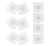 FELTECHELECTR 10 Pièces Clip Magnétique D'attache pour Télécommande, Plastique Blanc Compact et Plat, Surface Lisse et Arrondie, Conçu pour Salon et Maison, Protège et Facilite la Préhension