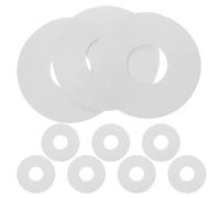 FELTECHELECTR 10 Pièces Joint de Bateau Gonflable Joint D'étanchéité pour Canot Pneumatique Gonflable PVC Blanc Installation Rapide Contre Fuites d'air pour Valve de Bateau et Dinghy Sports