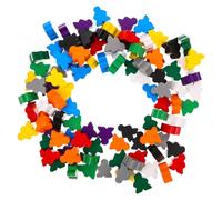 FELTECHELECTR 100 Pièces Pièces et Jetons Montessori pour Familles Accessoires de Remplacement pour Jeux de Société et Activités Stratégiques