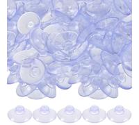 FELTECHELECTR 100pièces Ventouses Mini Crochets Réutilisables pour Table Verre Crochet Ventouse Compact pour Cuisine Salle de Bain Organisateur sans Perçage