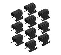 FELTECHELECTR 10pièces Clips De Fixation Déflecteur De Pluie Pour Fenêtre Voiture Set De Clips Canal De Déflecteur Vent Pluie Compatibles Fiesta Installation Facile Sans Outils