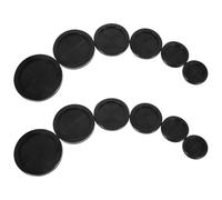 FELTECHELECTR 12 Pièces Lot de Œillets Caoutchouc Double Face pour Câbles Noirs Protection Pare-feu Passe-Fil Étanche Adaptable pour Ronds de Résistance Abrasion et Humidité