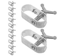 FELTECHELECTR 12 Pièces Tendeur de Câble et Tension Robuste en Acier et Aluminium Ajustement Précis pour Serrage Agricole pour Agricoles et Fils D'acier de Serrage