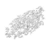FELTECHELECTR 130 Breloques en Métal D'alphabet A-z pour Fabrication de Bijoux, Pendentifs Miniatures Argentés Compacts pour Bracelets DIY et Présents
