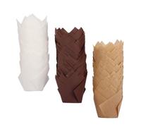 FELTECHELECTR 150 Pièces Moules à Gâteau Cuit en Papier Tulipe, Design Jetable Résistance, pour Pâtisseries et Boulangeries, Accessoires de Cuisson Pratiques