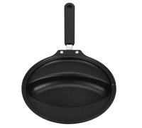 FELTECHELECTR 1pièce Poêle à Frire Fer avec Manche Poêle Antiadhésive Polyvalente pour Omelette Japonaise et Riz Roulé Casserole de Cuisine Domestique Noire