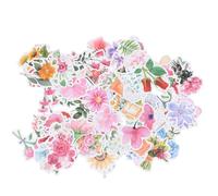 FELTECHELECTR 2 ensembles Lot de Autocollants Fleurs DIY Stickers Décoratifs Autocollants Transfert Floral pour Scrapbooking Planificateur et Artisanat Créatif